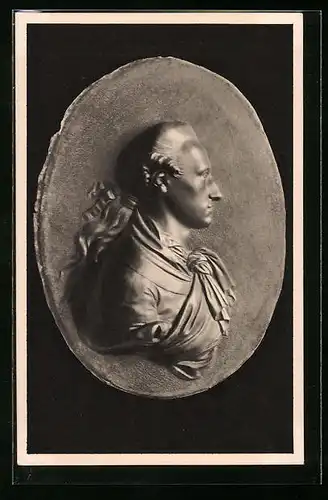 AK Johann Wolfgang von Goethe, Relief