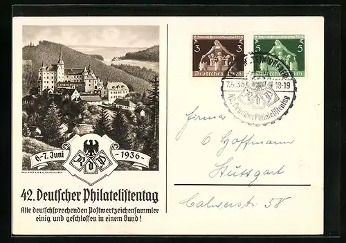 AK Ausstellung zum 42. Deutschen Philatelistentag