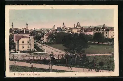 AK St. Pölten, Ortsansicht vom Eisberge