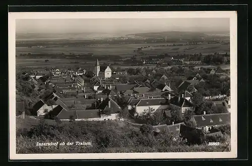 AK Inzersdorf ob der Traisen, Teilansicht mit Kirche