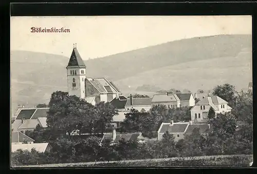 AK Böheimkirchen, Teilansicht mit Kirche