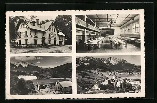 AK Puchberg a. Sch., Hotel Puchbergerhof, Innenansicht, Ortspartie