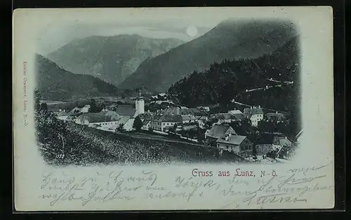 Mondschein-AK Lunz, Teilansicht