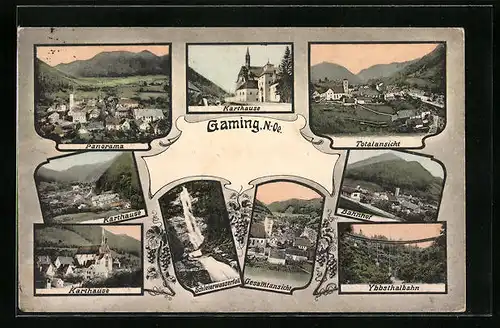 AK Gaming, Karthause, Bahnhof, Schleierwasserfall