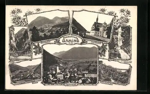 AK Gaming, Karthause, Ybbstalbahn, Schleier-Wasserfall