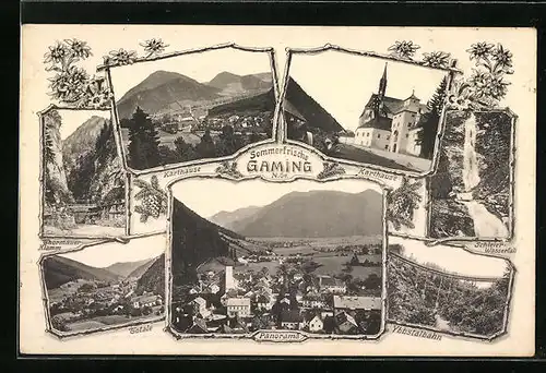 AK Gaming, Karthause, Ybbstalbahn, Schleier-Wasserfall