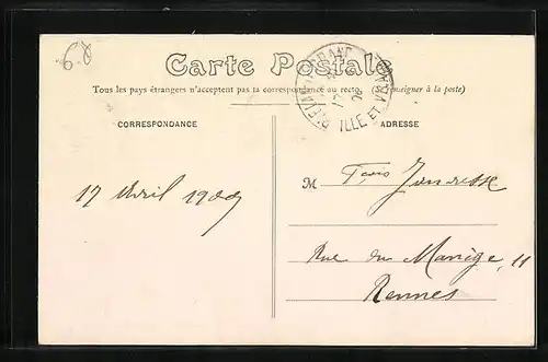 AK Plélan, La Grande-Rue