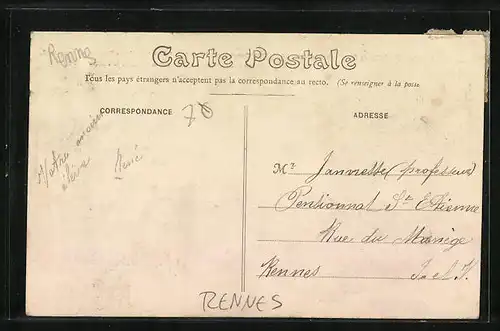 AK Rennes, Fetes du Double Couronnement de N.-D. de Bonne-Nouvelle et de N.-D. des Miracles 1908
