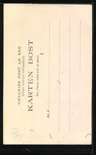 AK Maure-de-Bretagne, Une Rue, l`Eglise