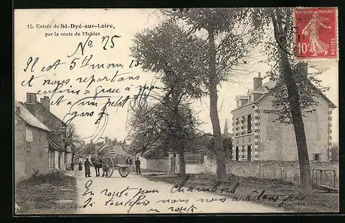 AK St-Dyé-sur-Loire, Entree de ville par la route de Muldes