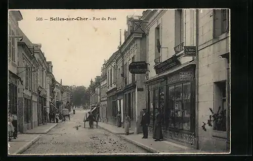 AK Selles-sur-Cher, Rue du Pont
