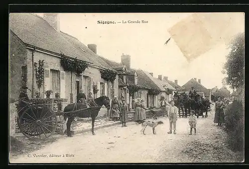 AK Sigogne, La Grande Rue