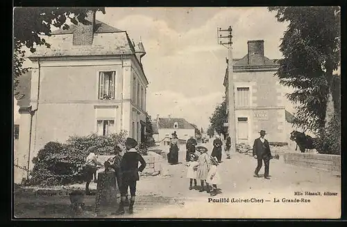 AK Pouillé, La Grande-Rue