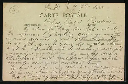 AK Pouillé, La Grande-Rue