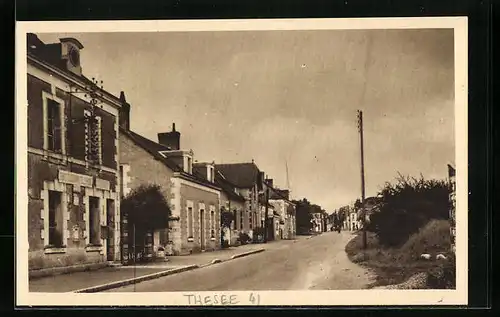 AK Thésée, Rue principale - La Poste