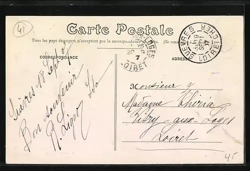 AK Suèvres, Vue Générale prise du clocher