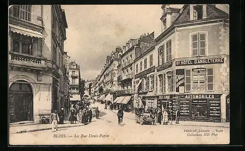AK Blois, La Rue Denis-Papin