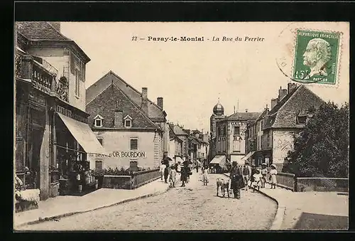 AK Paray-le-Monial, La Rue du Perrier