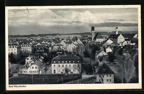 AK Bad Wörishofen, Ortspartie aus der Vogelschau