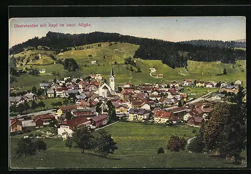 AK Oberstaufen /Allgäu, Ortschaft mit Kapf
