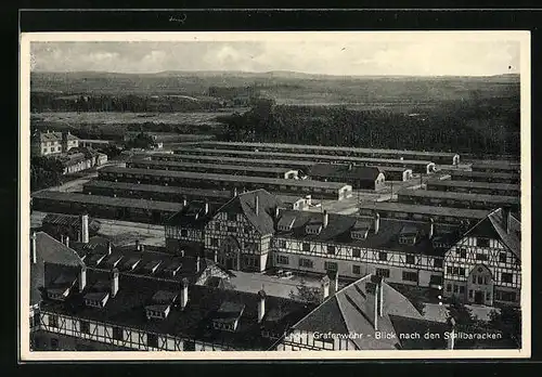 AK Lager Grafenwöhr, Blick nach den Stallbaracken