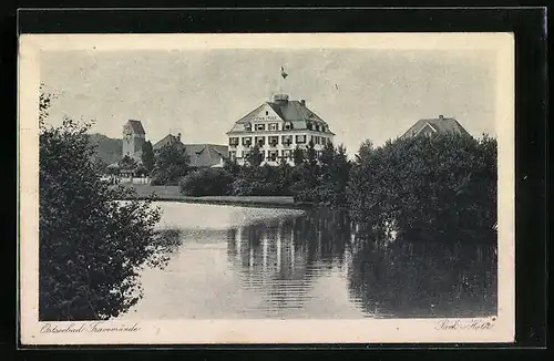 AK Travemünde, Seeblick mit Park-Hotel