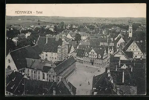 AK Memmingen, Totalansicht aus der Vogelschau