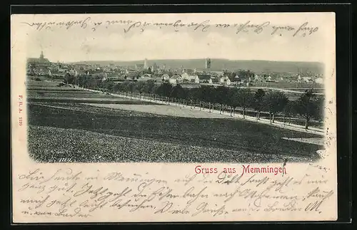 AK Memmingen, Totalansicht aus der Ferne