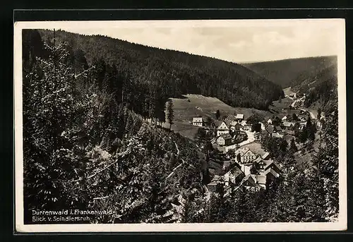 AK Dürrenwaid i. Frankenwald, Blick v. Spindlersruh