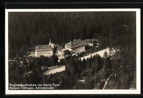 AK Kirnach-Villingen /Schwarzw., Maria-Tann vom Flugzeug aus