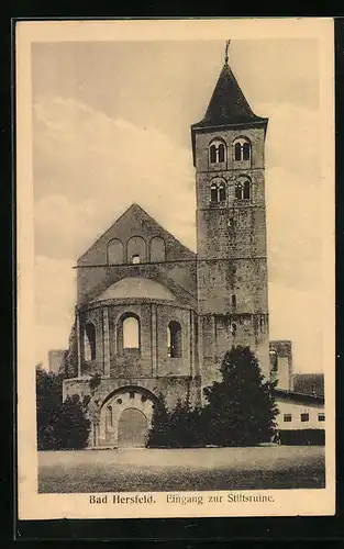 AK Bad Hersfeld, Eingang zur Stiftsruine