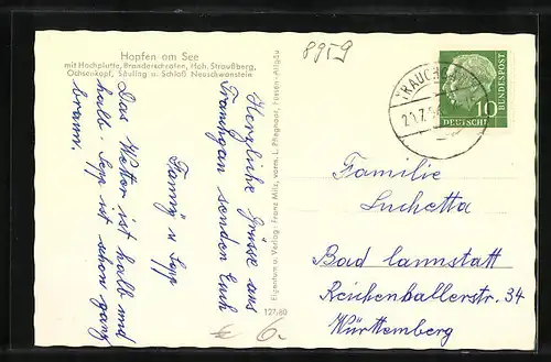 AK Hopfen am See, Teilansicht mit Hochplatte