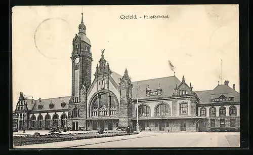 AK Crefeld, Der Hauptbahnhof