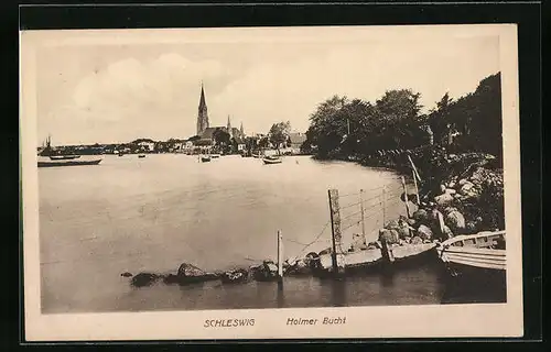 AK Schleswig, Holmer Bucht mit Kirche