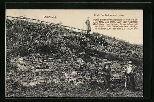 AK Schleswig, Reste der Waldemars Mauer