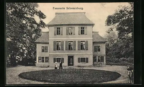 AK Schwarzburg, Rondell vor der Fasanerie