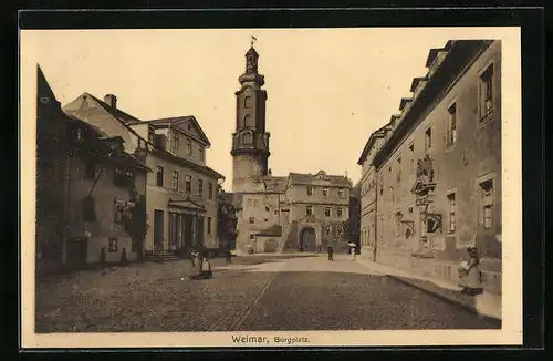 AK Weimar, Der Burgplatz