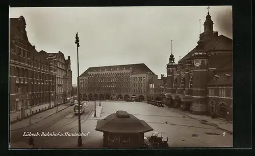 AK Lübeck, Bahnhof und Handelshof