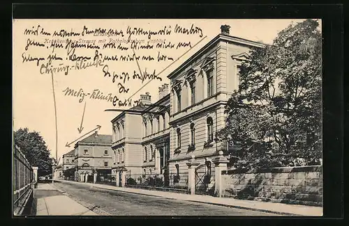 AK Erlangen, Krankenhaus-Strasse mit Pathologischem Institut