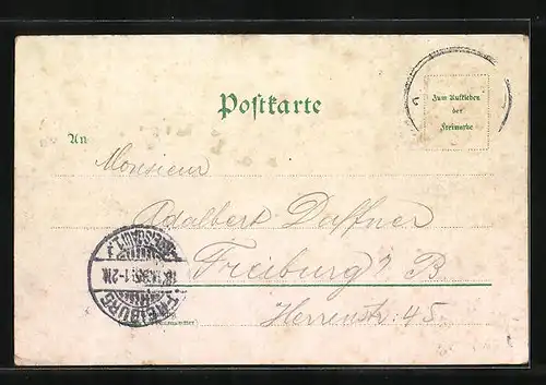 Lithographie Nürnberg, Gasthaus Bratwurstglöcklein, Inneres, Teilansicht