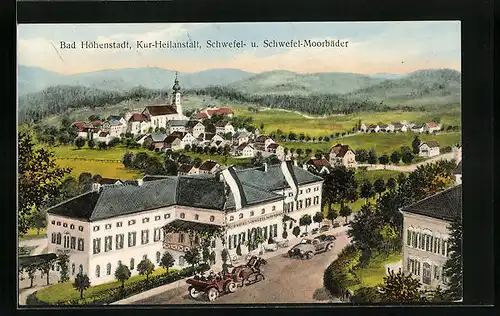 Künstler-AK Bad Höhenstadt, Kur-Heilanstalt, Schwefel und Schwefel-Moorbäder