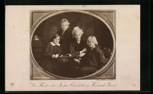 AK Die Kinder der Fürstin Elisabeth von Windisch-Graetz