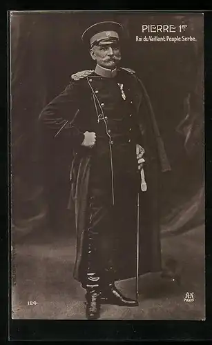 AK Pierre 1er, Roi du Vaillant Peuple Serbe, Serbischer Soldat