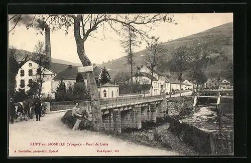 AK Rupt-sur-Moselle, Pont de Lette