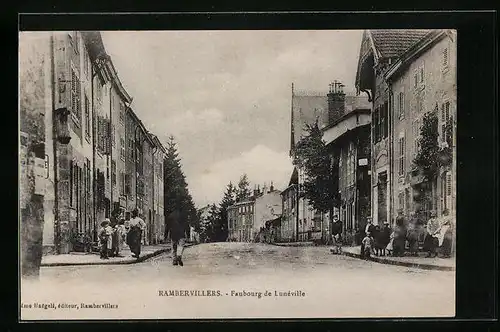 AK Rambervillers, Faubourg de Luneville