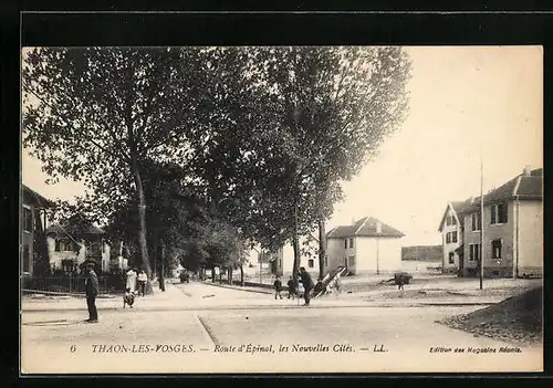 AK Thaon-les-Vosges, Route d'Epinal, les Nouvelles Cites