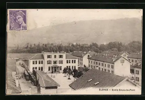 AK Éloyes, Ecole Sous-le-Pont