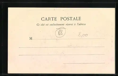 AK Le Rudlin, Strassenpartie mit Anwohnern