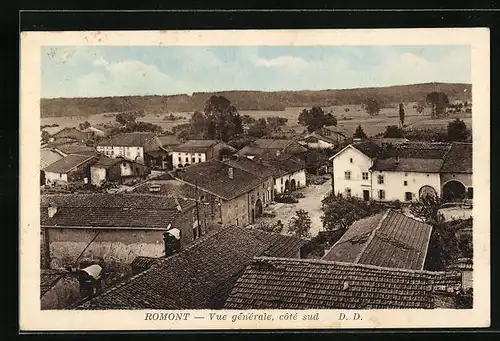 AK Romont, Vue generale, cote sud