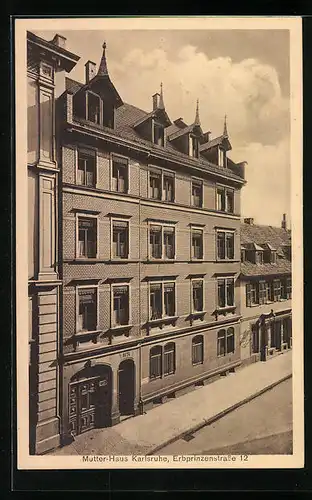 AK Karlsruhe, Diakonissen-Mutterhaus, Erbprinzenstrasse 12